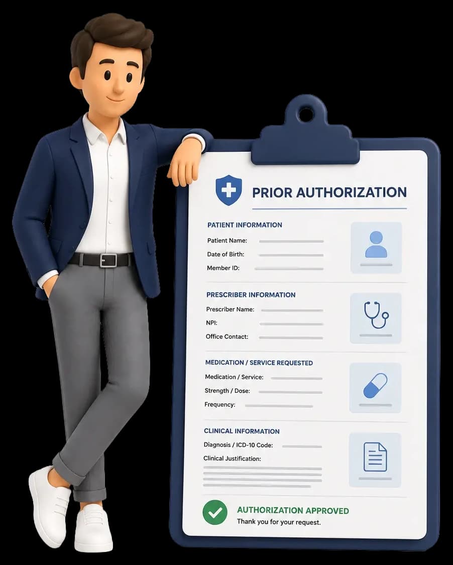Healthcare professional supporting physician practices